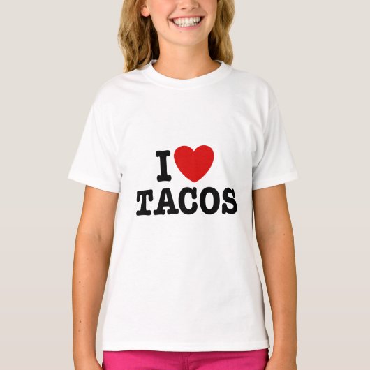 Ik hou van Tacos T-shirt (Voorkant)