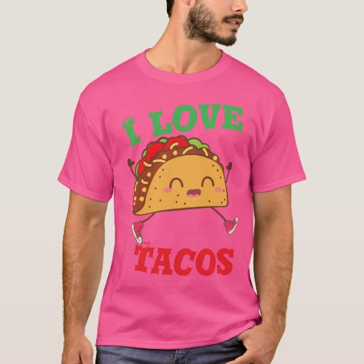 Ik hou van tacos t-shirt (Voorkant)