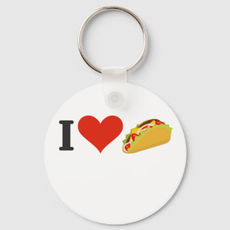 Ik hou van Tacos voor Taco liefhebbers Sleutelhanger