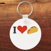 Ik hou van Tacos voor Taco liefhebbers Sleutelhanger (Voorkant)