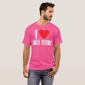 Ik hou van tafeltennis t-shirt (Voorkant volledig)