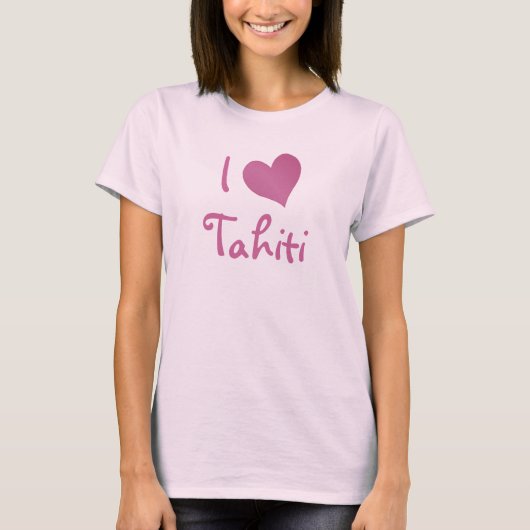 Ik hou van Tahiti T-shirt (Voorkant)