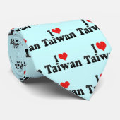 Ik hou van Taiwan Stropdas (Opgerold)