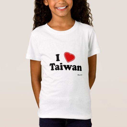 Ik hou van Taiwan T-shirt (Voorkant)