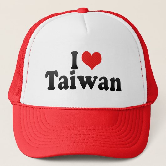 Ik hou van Taiwan Trucker Pet (Voorkant)