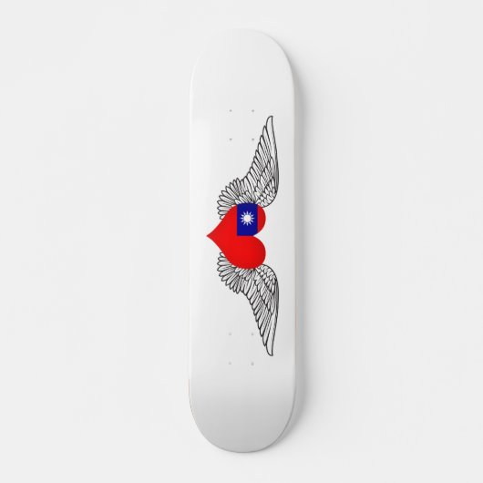 Ik hou van Taiwan - vleugels Persoonlijk Skateboard (Voorkant)