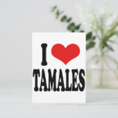 Ik hou van Tamales Briefkaart (Staand voorkant)