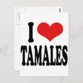 Ik hou van Tamales Briefkaart (Voorkant / Achterkant)
