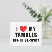 Ik hou van Tamales Briefkaart (Staand voorkant)