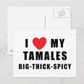 Ik hou van Tamales Briefkaart (Voorkant / Achterkant)