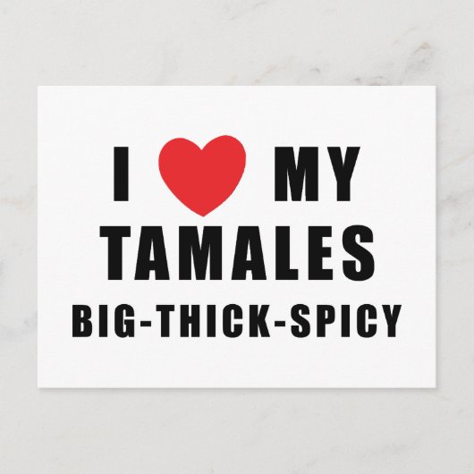 Ik hou van Tamales Briefkaart (Voorkant)