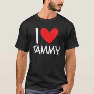 Ik hou van Tammy Name Personalized Girl Woman BFF  T-shirt