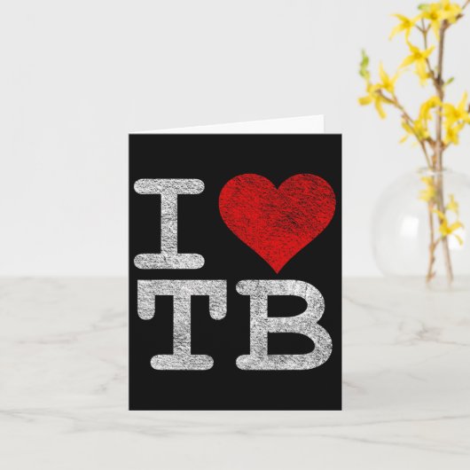 Ik hou van Tampa Bay I Heart Tb Florida Voetbal  Kaart (Gele Bloem)