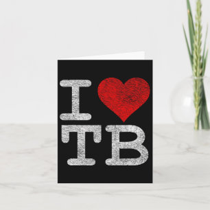 Ik hou van Tampa Bay I Heart Tb Florida Voetbal  Kaart