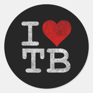 Ik hou van Tampa Bay I Heart TB Nederland Football Ronde Sticker