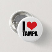Ik hou van Tampa Ronde Button 3,2 Cm (Voorkant /achterkant)