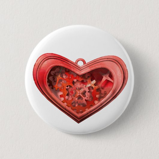 Ik hou van tandwielen ronde button 5,7 cm (Voorkant)