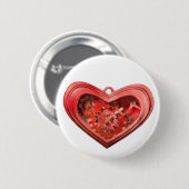 Ik hou van tandwielen ronde button 5,7 cm (Voorkant /achterkant)