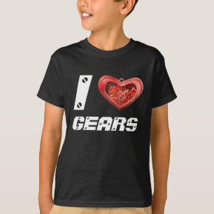 Ik hou van tandwielen t-shirt