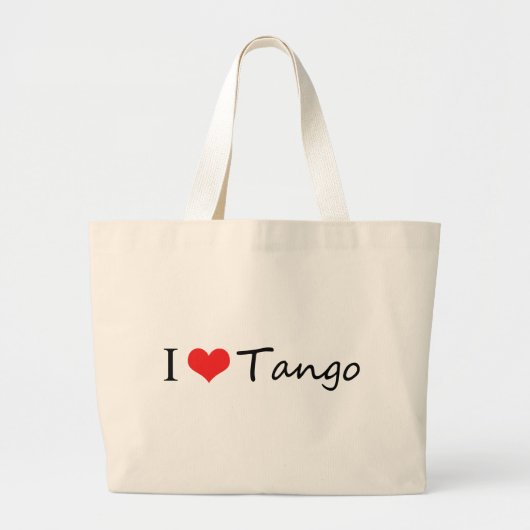 Ik hou van tango coole producten! grote tote bag (Voorkant)