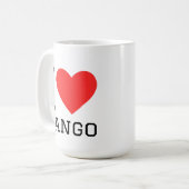 Ik hou van tango koffiemok (Voorkant links)