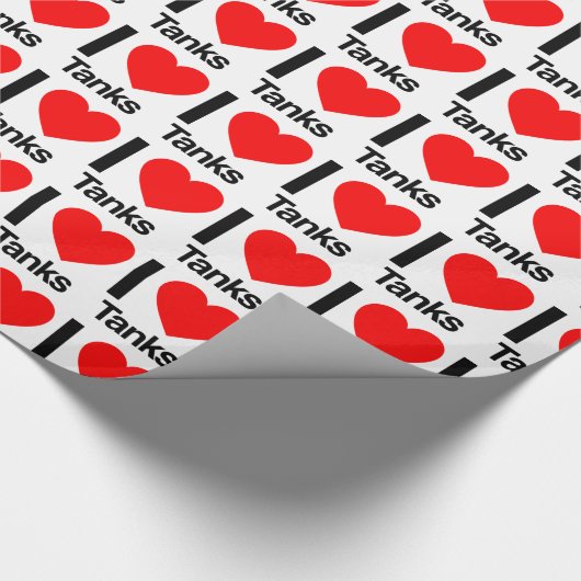 Ik hou van tanks cadeaupapier (Hoek)