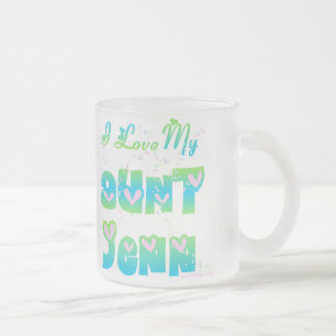 Ik hou van tante Jenn Matglas Koffiemok