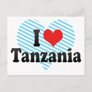 Ik hou van Tanzania Briefkaart