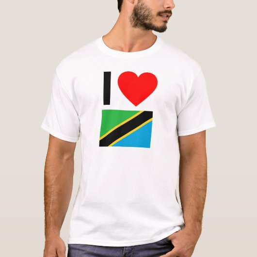 ik hou van tanzania t-shirt (Voorkant)