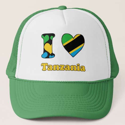 Ik hou van Tanzania Trucker Pet (Voorkant)