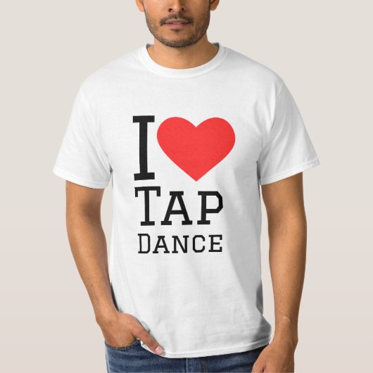 Ik hou van tapdansdansen t-shirt (Voorkant)