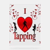 Ik hou van tapdansen acryl bord (Voorkant)