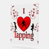 Ik hou van tapdansen acryl bord (Hoek)