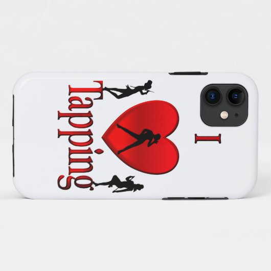 Ik hou van tapdansen Case-Mate iPhone case (Achterkant (horizontaal))
