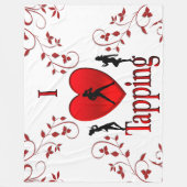 Ik hou van tapdansen fleece deken (Voorkant)