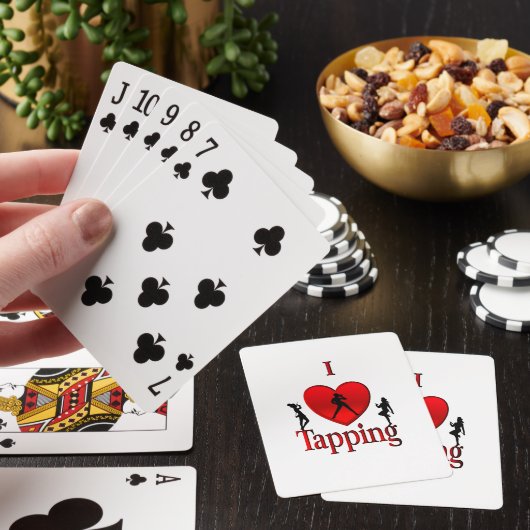 Ik hou van tapdansen pokerkaarten (Insitu)