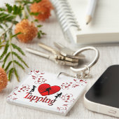 Ik hou van tapdansen sleutelhanger (Voorkant Rechts)