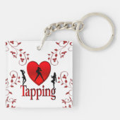 Ik hou van tapdansen sleutelhanger (Achterkant)