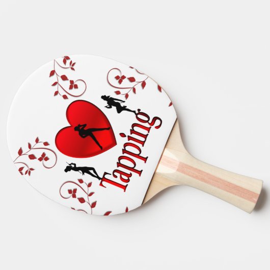 Ik hou van tapdansen tafeltennisbatje (Zijkant)