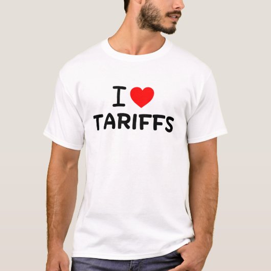Ik hou van tarieven t-shirt (Voorkant)