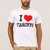 IK HOU VAN TARIEVEN T-SHIRTS (Voorkant)