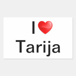 Ik hou van Tarija Rechthoekige Sticker