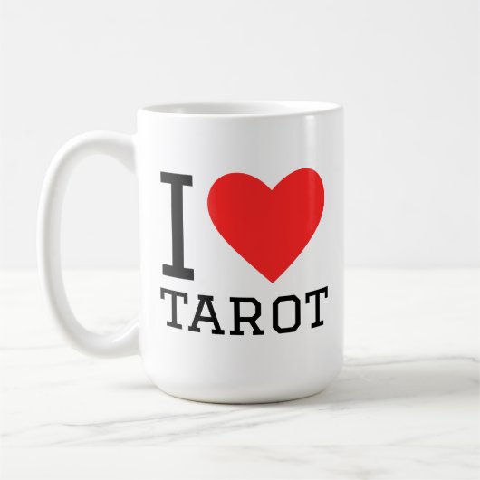 Ik hou van tarot koffiemok (Links)