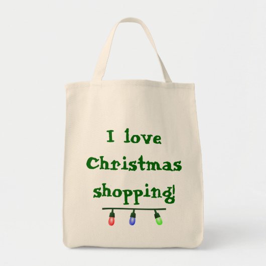 Ik hou van Tas voor kerstwinkelen (Voorkant)