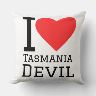Ik hou van Tasmanië duivel Kussen