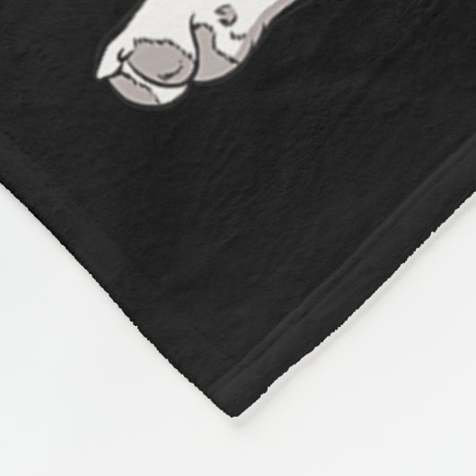 Ik hou van Tattoo American Bulldog Ma Hondenliefhe Fleece Deken (Hoek)