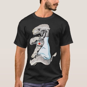 Ik hou van Tattoo Bedlington Terrier Mam Hondenlie T-shirt