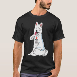 Ik hou van Tattoo Berger Blanc Suisse Moederdag T-shirt