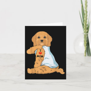 Ik hou van Tattoo Cavoodle Mam Hondenliefhebber Vr Kaart