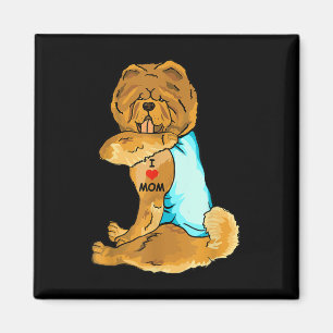 Ik hou van Tattoo Chow Chow Mam Hondenliefhebber W Magneet